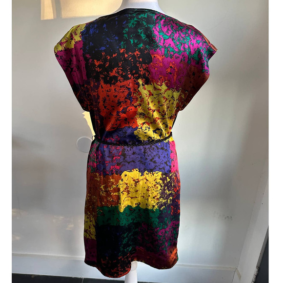 Trina Turk Multicolor Abstract Prink Silk Dress - Picture 2 of 7